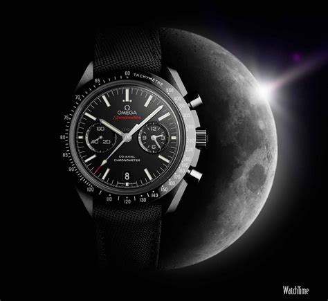 omega speedmaster moonwatch dark side of the moon black black|Omega Speedmaster moonwatch black.